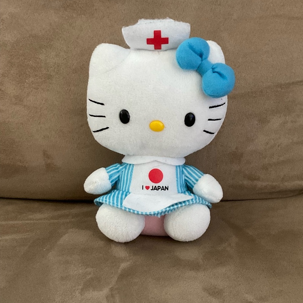 Beanie Boo Hello Kitty I love Japan Plush